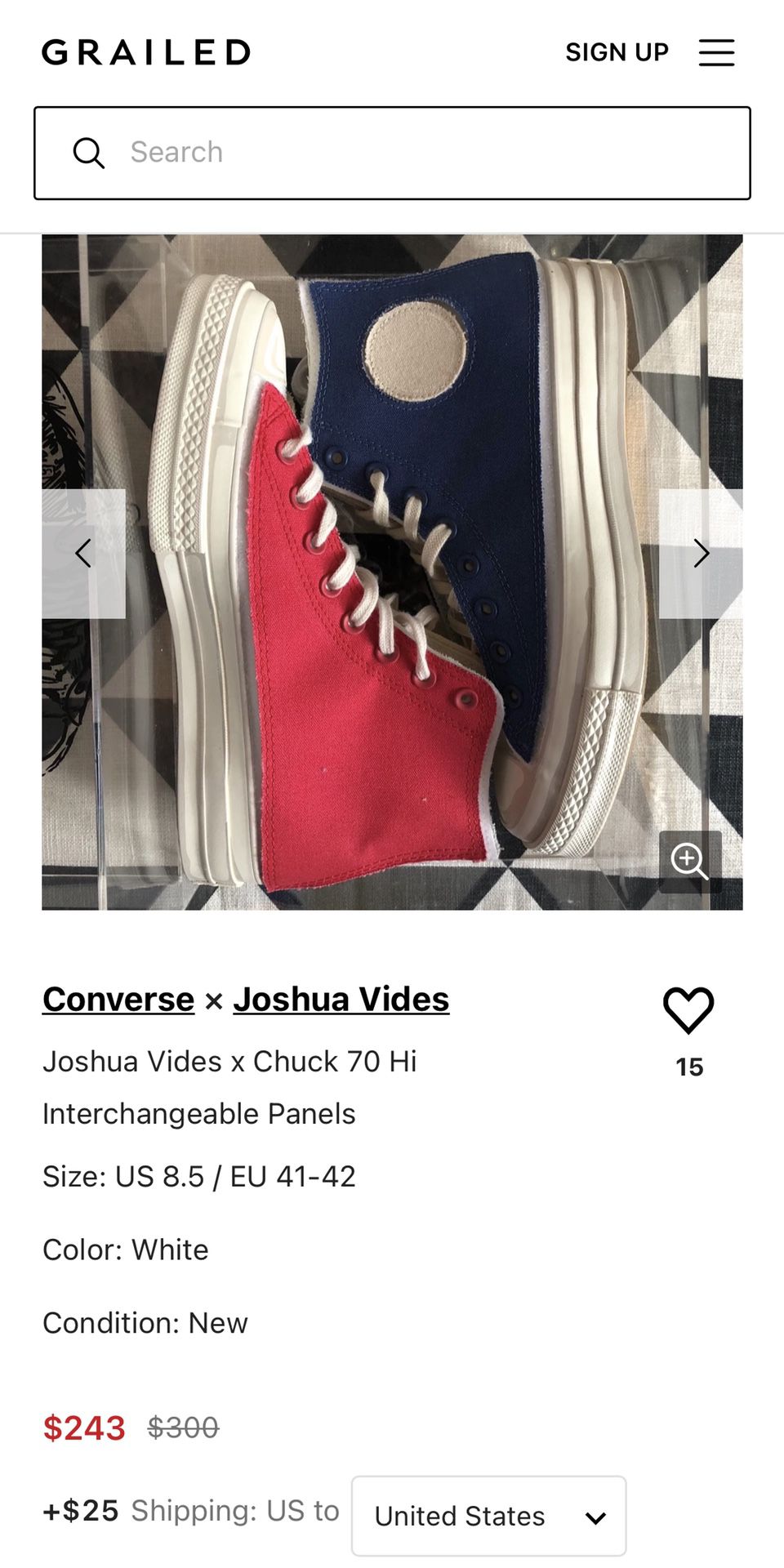 CONVERSE TAYLOR ALL- STAR 70s JOSHUA WHITE for Sale in Anaheim, CA - OfferUp