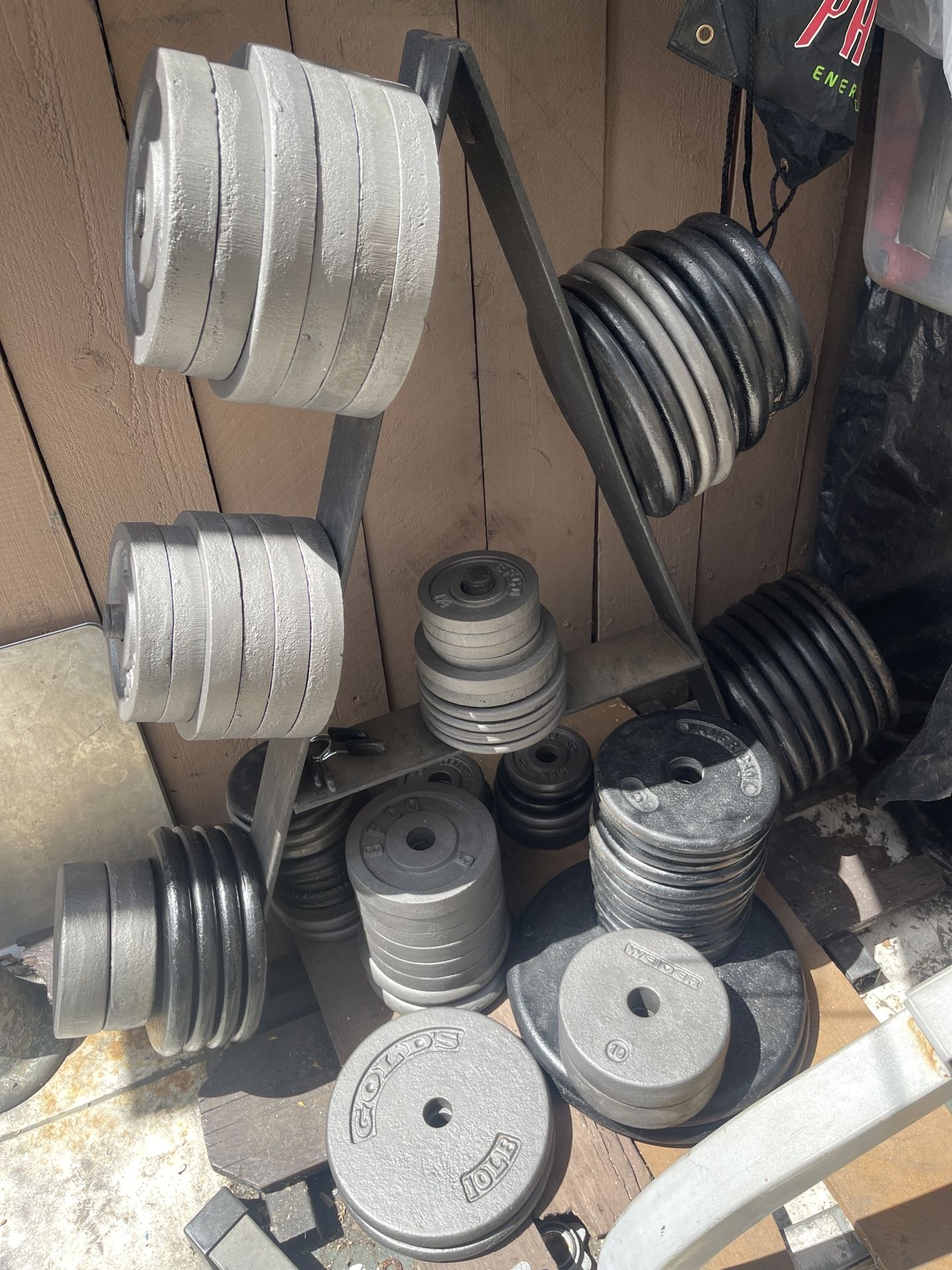 Metal Weight Plate Set, Bars (1 Inch)