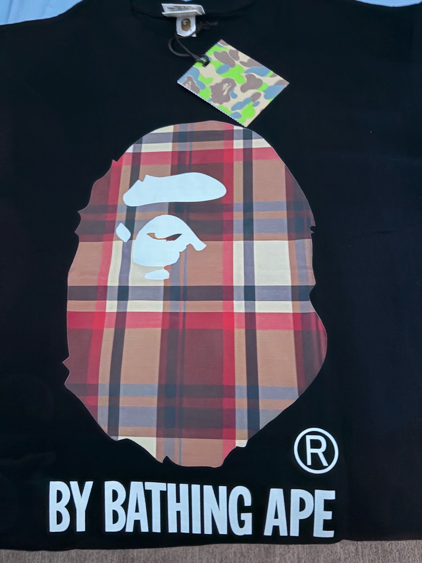 A Bathing Ape T-Shirt (Burberry Print)