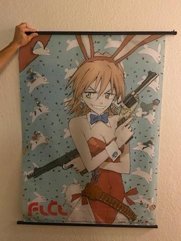 FLCL Haruko Bunny Wall Scroll