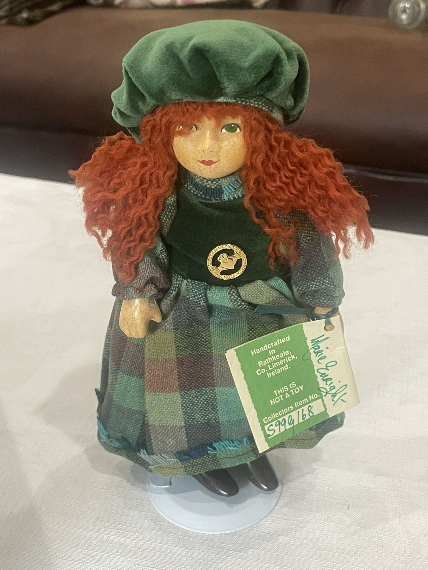 Si-Og Irish Doll The Little People Limerick Ireland Handcrafted Grace