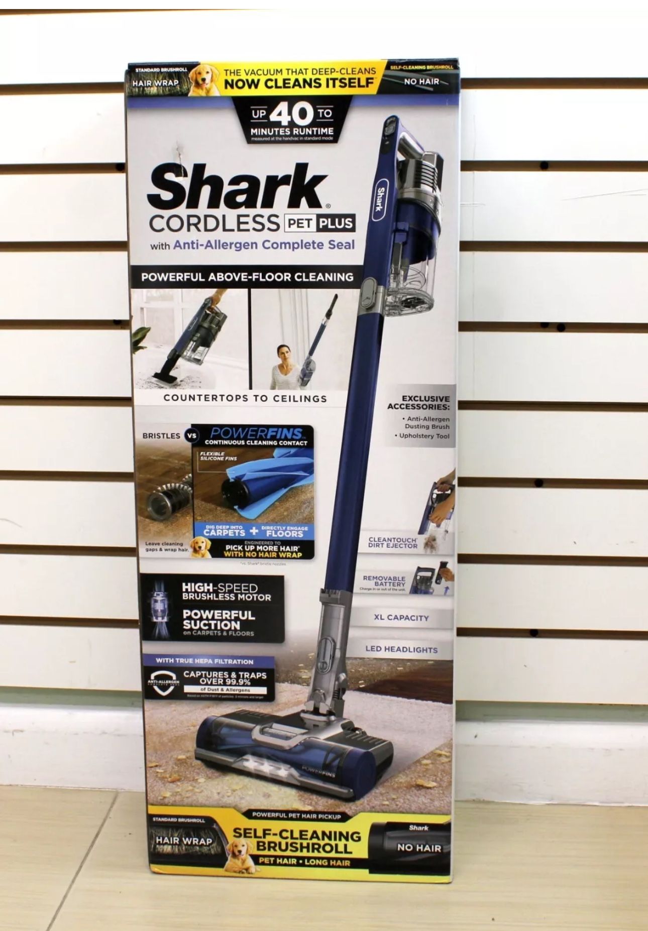 NEW Shark IX141H Pet Cordless Stick Vacuum with Anti-Allergen Complete Sealed Bx