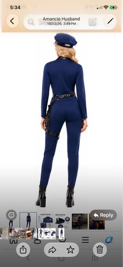 Police officer, one piece Halloween costume