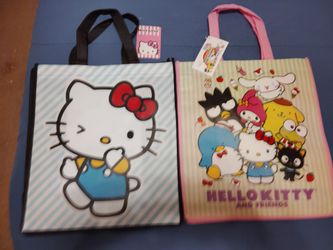 Hello Kitty and friends reusable tote bag set of 2