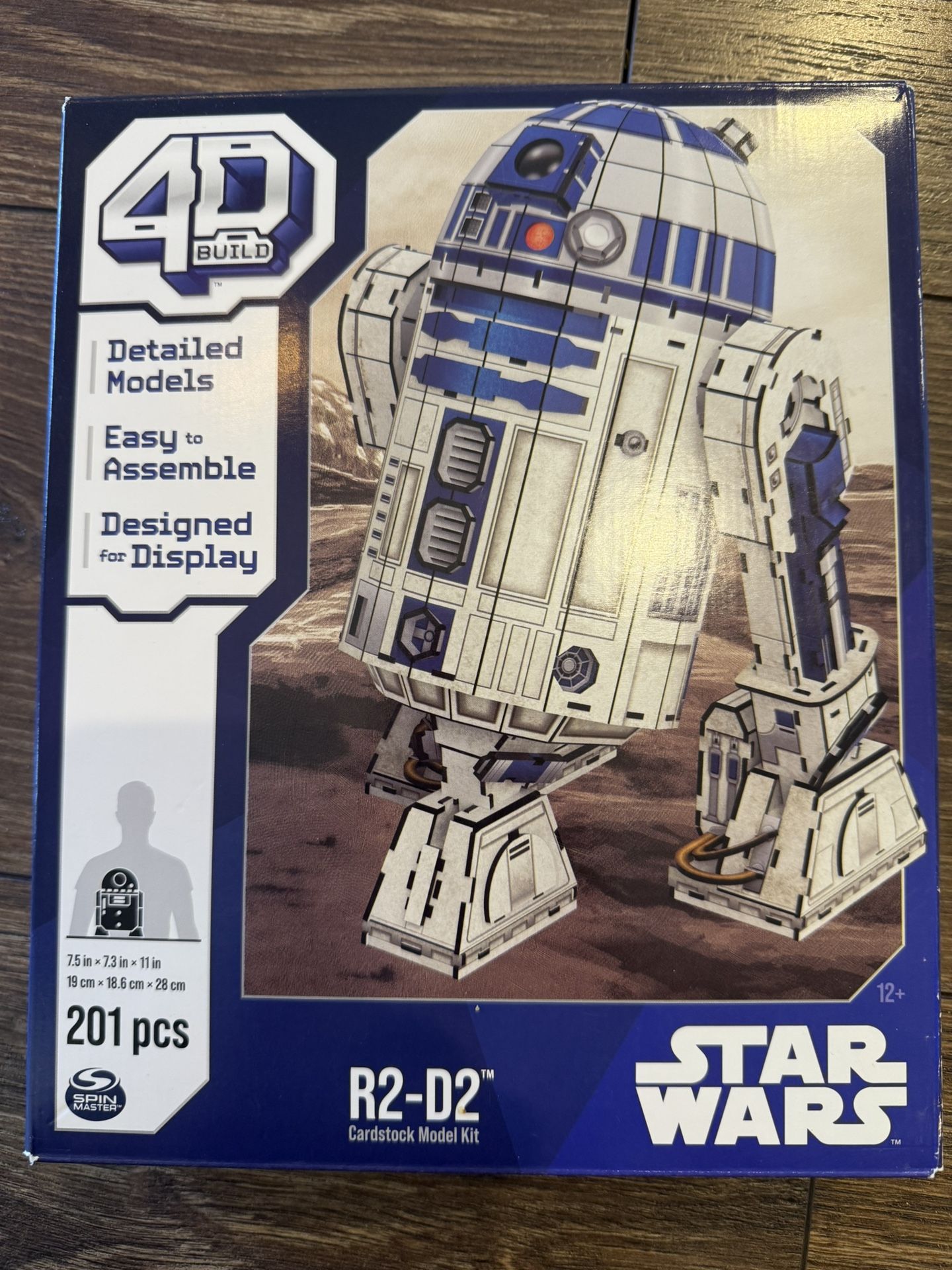 4D Build Star Wars Toys R2-D2 3D Cardstock Model Kit – 201 pcs Display Set Gifts