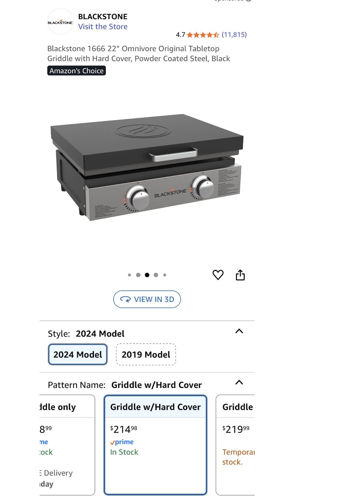 Blackstone 22” Griddle 