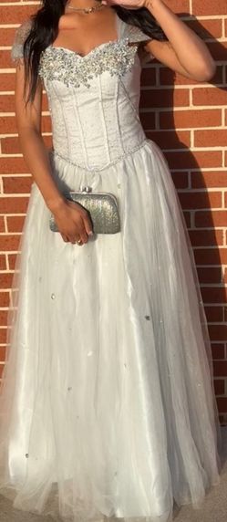 Silver Homecoming Dress
