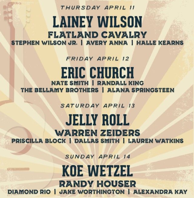 Single Day Tickets Country Thunder 