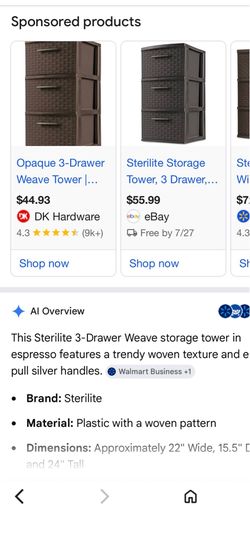 3 drawers