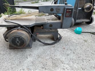 vintage Craftsman 16-inch scroll saw, likely model 113.236110