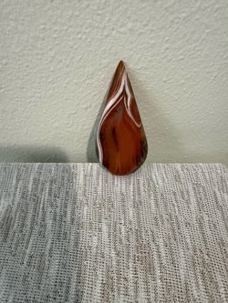 Red Agate Teardrop Polished Stone