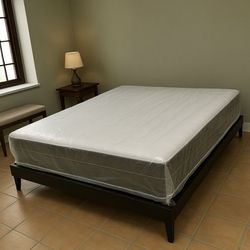 King Size Mattress Double Sided Of 10 Inches Thick New From Factory With its Plastic Also Available in Twin, Full or Queen Same Day Delivery 🚚 