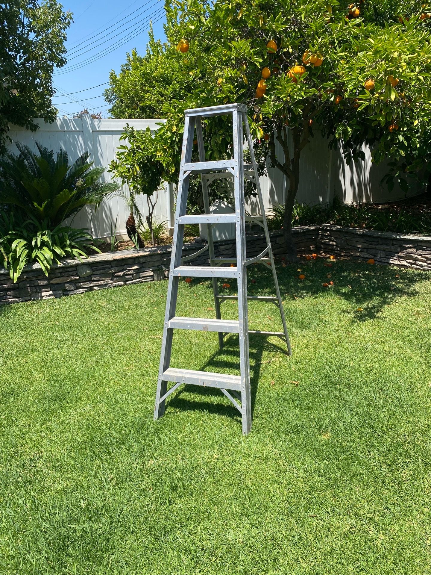 Gd. Cond. Werner 6ft. Aluminum Step Ladder