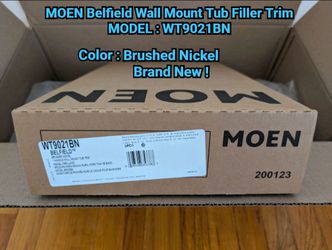 MOEN Belfield Wall Mount Tub Filler Trim MODEL : WT9021BN