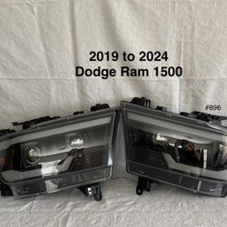 2019 to 2024 Dodge Ram 1500 Headlights 