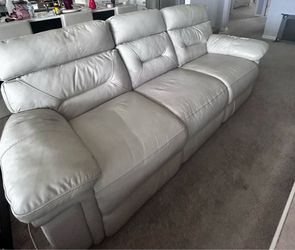Soft leather electric couch