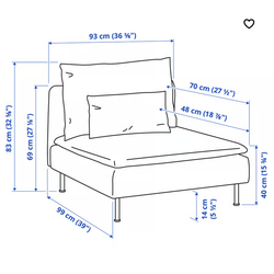 IKEA sofa piece chair