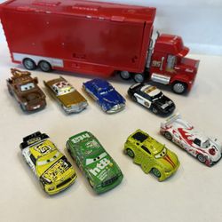 Disney Pixar Cars  8 Cars 1 Truck Lot For 37$