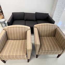 2 Vintage Style Chairs And A Couch