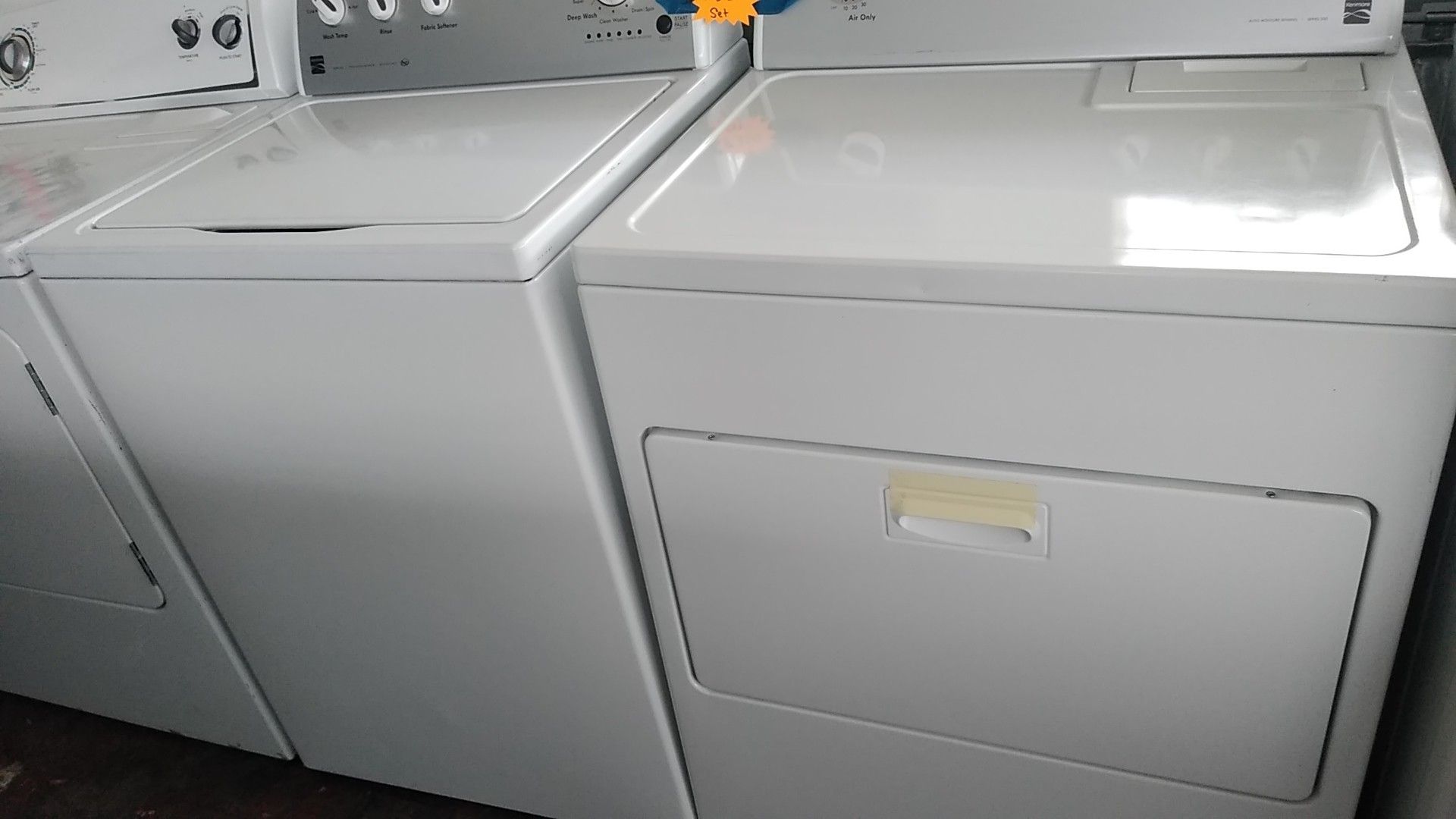 Kenmore washer and dryer