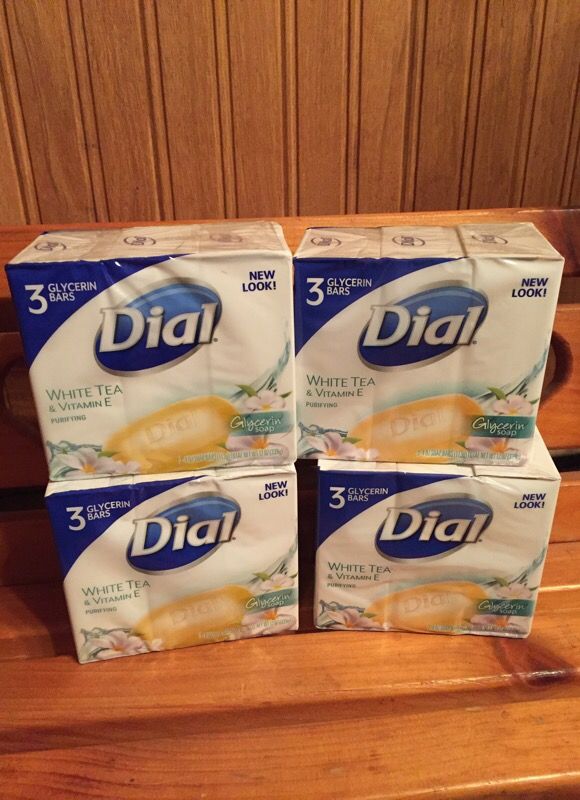 Dial white tea glycerin soap bars bundle $8
