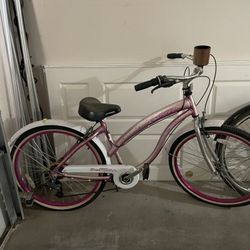 Pink Cruiser Bike Bicycle, Very Comfortable Seat