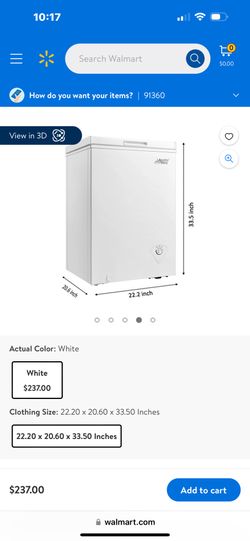 3.5 Cu Ft Chest Freezer