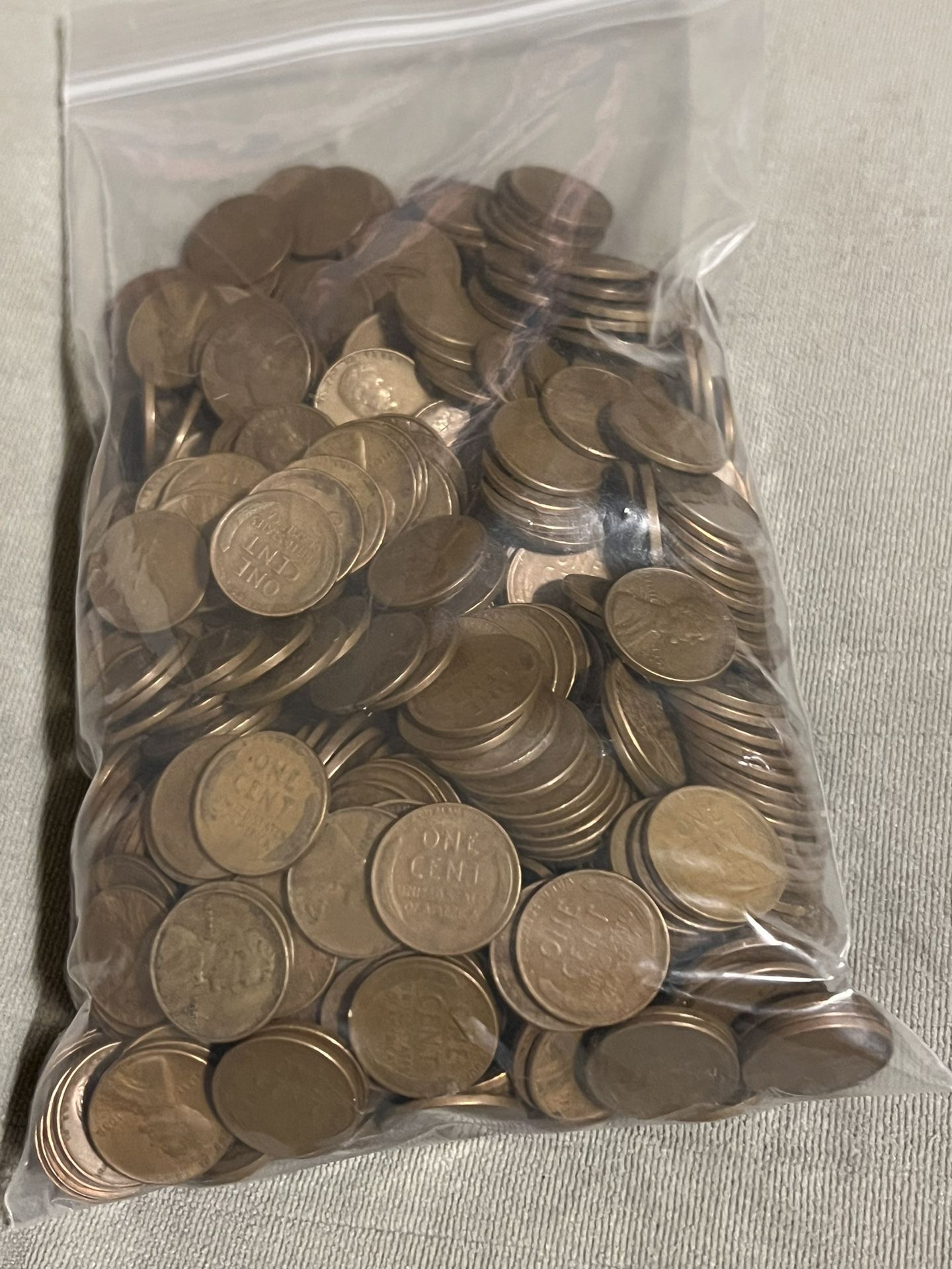 5 Pounds Of Wheat Pennies 