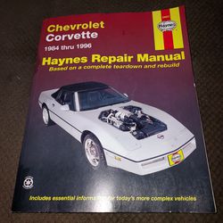 Haynes Repair Manual For 84-96 Corvette