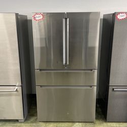 Bosch Four-Door French Door Stainless Steel Refrigerator R0
