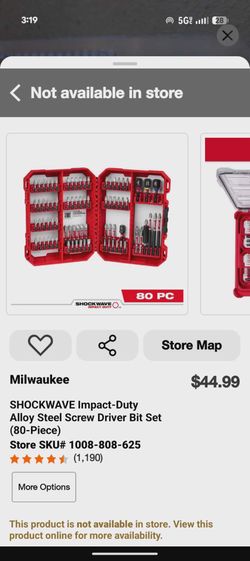 Milwaukee SHOCKWAVE Impact-Duty Screwdriver Bit Set (80-Piece) – New