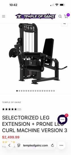 LEG EXTENSION + PRONE LEG MACHINE