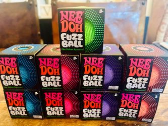 $12 Each NeeDoh Solid Velvet Squeeze FuzzBall