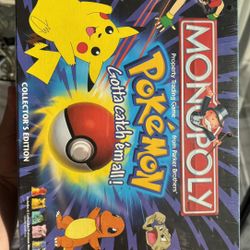 Monopoly Pokemon Collector's Edition Board Game SEALED - Parker Bros 1999 Ver.
