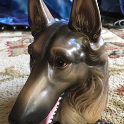 Vintage German Shepard Planter