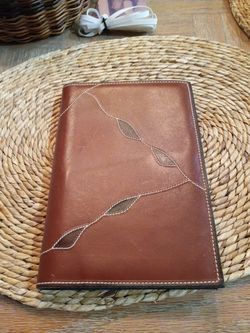 New Leather At A Glance Spiral Address and Telephone Book
