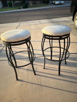 Swivel Barstools. Set of Two
