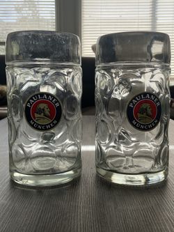Original Paulaner Munchen Beer Mugs