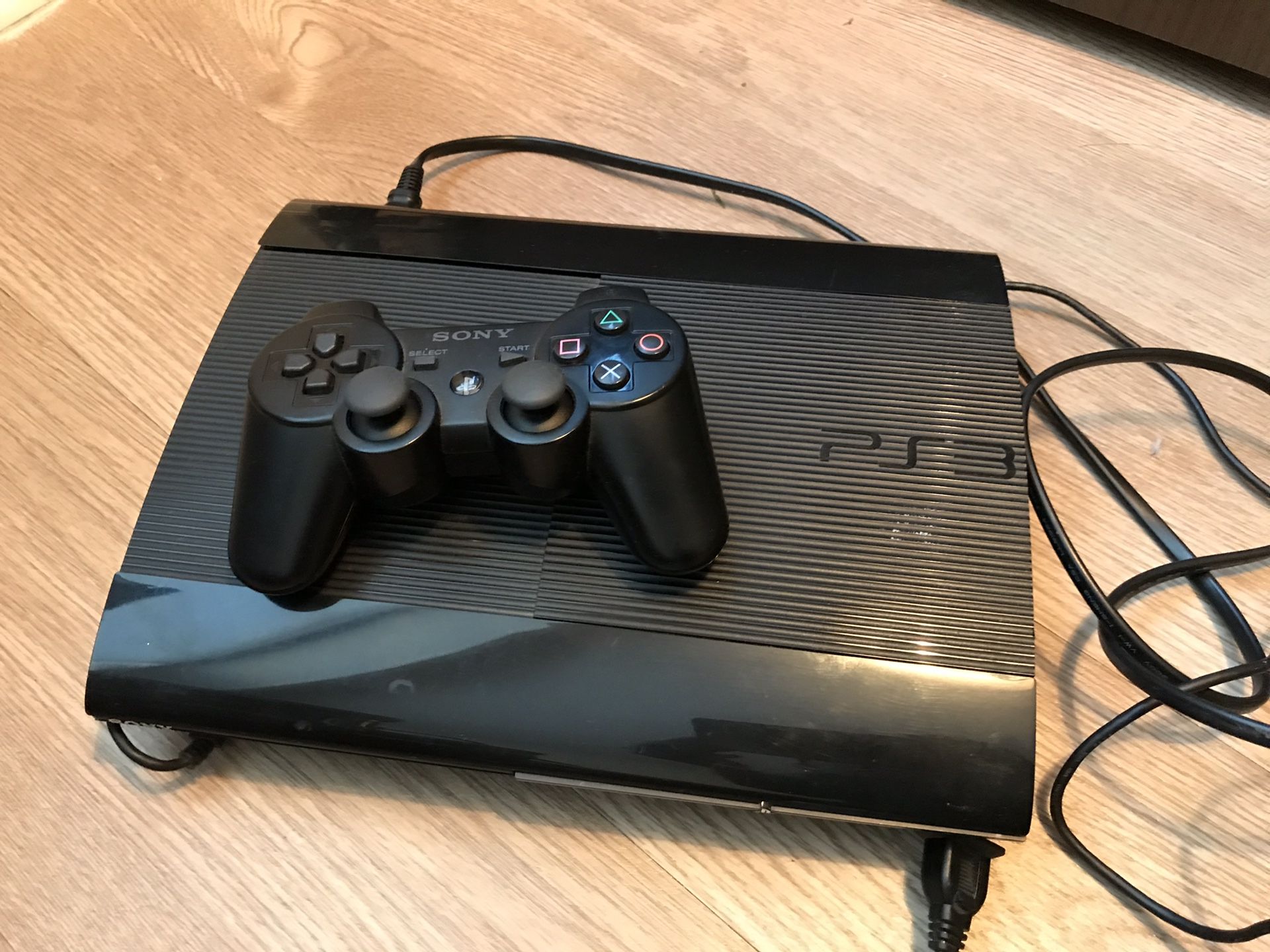 PS3 with controller