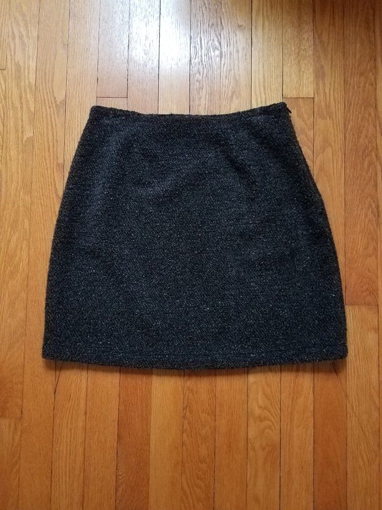 Dakini Brown Boucle Mini Skirt