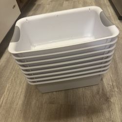 Plastic storage/container/bins (8” by 12.5”)