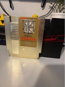 The Legend of Zelda (Nintendo NES) - Gold Cartridge + Original Dust Cover