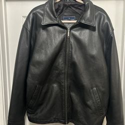 Leather jacket - Like New large