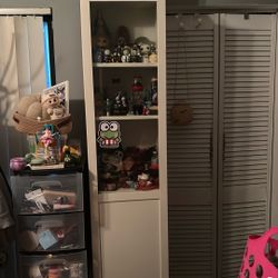 White Glass Encased Shelves 