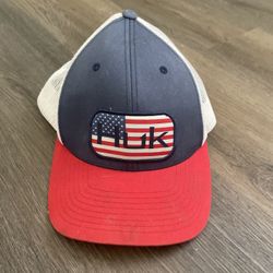 HUK SnapBack Flag Red White & Blue Hat