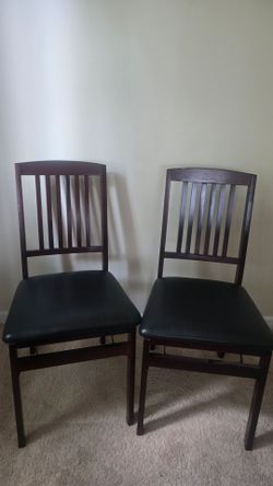 Linon Home Foldable Dining Chair Set of 2