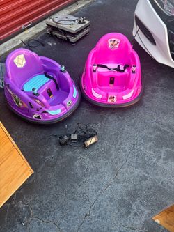 Kids Electric Bumper Cars – Set of 2