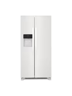 Frigidaire - 33 in. 22.3 cu. ft. Standard Depth Side by Side Refrigerator in White