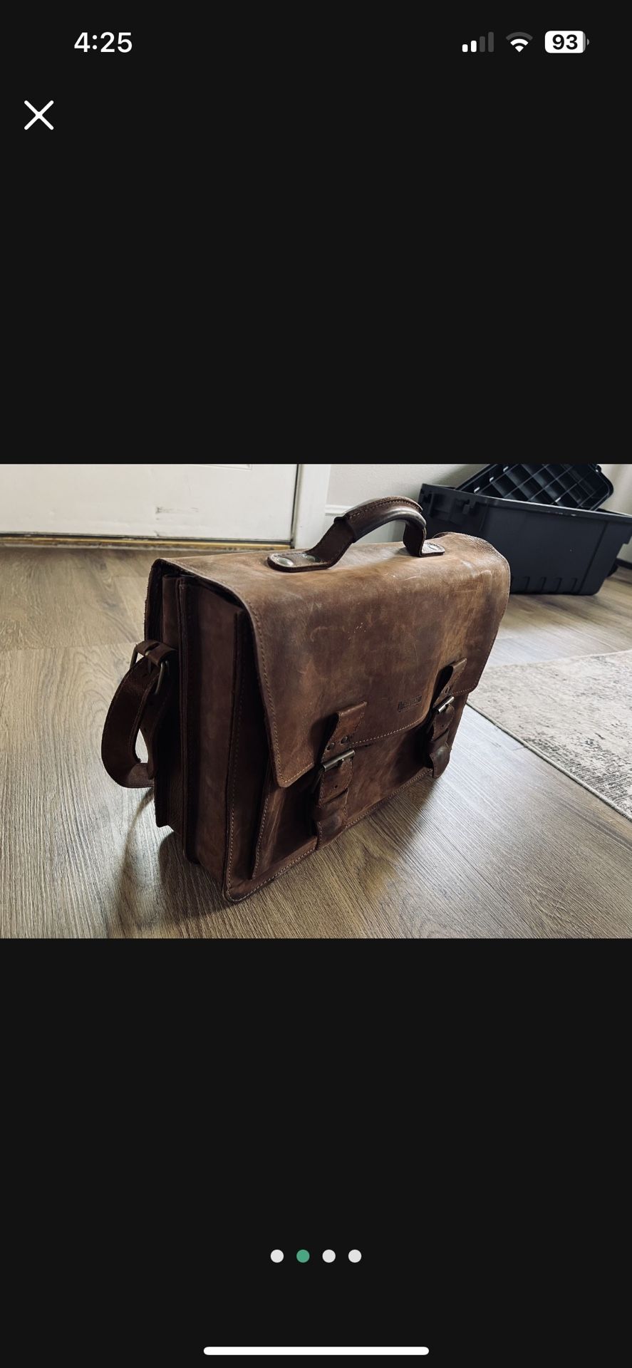 Rare Thielemann 1897 Leather Business Bag. Sells For $300