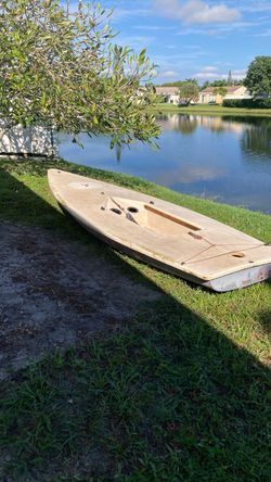 Laser Sailboat Hull And Parts-needs work